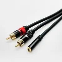 在飛比找蝦皮購物優惠-隔離 Y線 2RCA 梅花頭 轉 3.5母 AV轉3.5mm