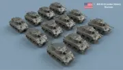 L'Arsenal Models 1/350 M4A3 JUMBO SHERMAN TANK with 75mm GUN (10) 3D Printed