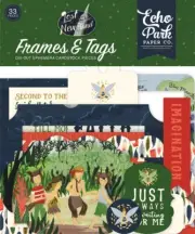Echo Park Paper Co. Cardstock Frame & Tags **Lost Neverland**