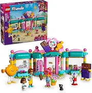 LEGO Friends Heartlake City Sweet Shop Toy for 6+ Year Old Girls & Boys with 2 Mini-Dolls, a Micro Doll, Pet Cat Animal Figure and Kids' Toy Food Accessories, Creative Building Set Pretend Play 42649