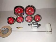 Smiths Electrical Temp Oil Volt Fuel Speedo180-0 MPH 0-80RPM 85mm 3senders RC
