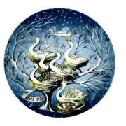 1975 Haviland Limoge Noel 12 Days Christmas Six Geese A Laying