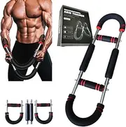 Arm Trainer - Adjustable 30-50kg Chest Expander - Durable Steel Portable Gym Equipment with Soft Grips - All-in-One Upper Body Workout for Home & Travel (Chest/Arms/Shoulders)