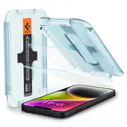 SPIGEN iPhone 16e/ 14/ 13/ 13 Pro Screen Protector, Genuine EZ Fit Tempered Glass 2PCS Cover for Apple