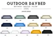 STYLE 6 - Outdoor Daybed Knife Edge Mattress Pillow Insert Cover Complete Set