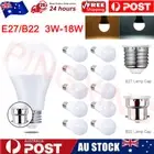 1-10X LED Bulb 3-18W E27/B22 Globe Light Cool/Warm White Bayonet/Screw Bulb
