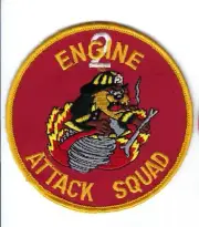 Engine 2 *ATTACK SQUAD* Fire Dept. (unknown city & state) patch