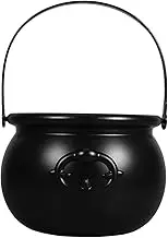 iplusmile Witch Cauldron Candy Bowl Halloween Trick Treat Bucket Plastic Candy Holder for Parties Versatile Decorative for Halloween Events and Home Decor