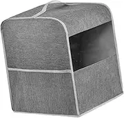 Leefasy Coffee Machine Dust Cover Coffee Maker Appliance Cover Clear Window Modern Polyester Lightweight Espresso Machine Protector