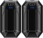 Hand Warmers Rechargeable 2 Pack 4000mAh Electric Portable Pocket Heater Black