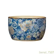150ml Ru Kiln New Gold Blossoms Straight Edge Cup Ceramic Tea Cup Single Cup