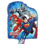 Ya Otta Pinata Justice League Pull String Pinata 21.5"L x 17.75"W x 3"H