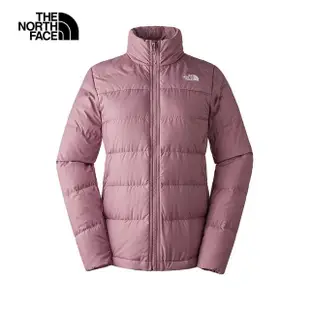 【The North Face 官方旗艦】北面女款白色防水透氣保暖連帽三合一外套｜5AY1KO2(內搭羽絨款)