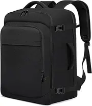 [ENZOSUM] for Ryanair Cabin Bags 40x20x25 Underseat Cabin Backpack Cabin Bags 45×36×20 for New Easyjet Carry on Travel Backpack Flight Bag Cabin Size for Airplanes,Black