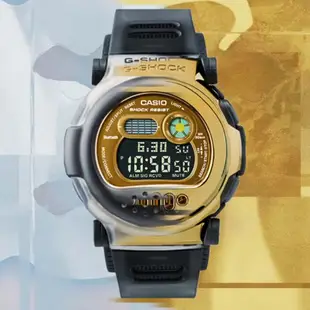 CASIO卡西歐 G-SHOCK 智慧藍芽 雙錶圈設計數位電子錶-G-B001MVB-8 黑金