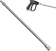 Power Washer Extension Rod,15 Inch Pressure Washer Lance Wand | 4000 PSI, 1/4 Inch Quick Connect, Gutter Cleaner Attachment, Pressure Washer Wand Extender