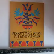 Pennsylvania Dutch Cut And Use Stencils Book Joanne C. Day Crafting Vintage