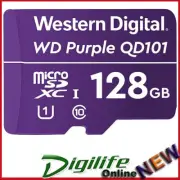 Western Digital WD Purple QD101 128GB MicroSDXC Card for Surveillance IP Cameras
