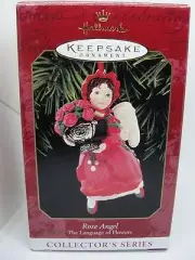1999, ROSE ANGEL, #4, LANGUAGE OF FLOWERS, HALLMARK KEEPSAKE ORNAMENT