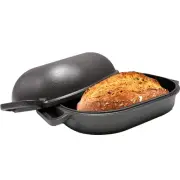 Large Heavy Duty Pre-Seasoned Cast Iron Bread & Loaf Pan - a Perfect Way for Bak