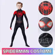 Boys Spiderman Costume Spider-Man Into the Spider-Verse Miles Morales Jumpsuit