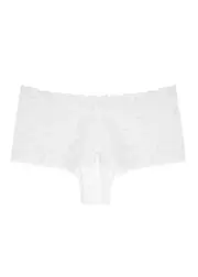 Hanro Moments White Lace Briefs, Briefs, Partially Lined - M M