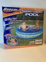 Banzai Inflatable Splash Lagoon Summer Kiddie Pool.