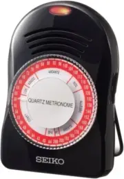 SQ50-V Quartz Metronome Tempo range from 40-208bpm Red LED light Music