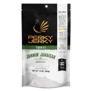 Perky Jerky Jammin' Jamaican Turkey Jerky 14oz - Low Sodium - 11g Protein per...