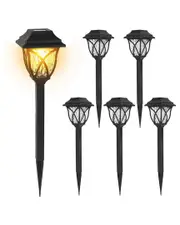 Fresh Fab Finds Pack of 6 Solar Garden Stake Lights