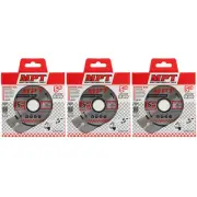 3x MPT Diamond Cutting Wheel 125mm Segmented Cut Off Disc Wet & Dry Grinder Tile