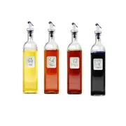 Glass Oil Bottle With Label Kitchen Tools Accessories 250Ml 500Ml Oil & Vinegar Dispensers