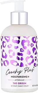Coochy Plus Intimate Shaving Cream MOISTURIZING Plus THE ORIGIN For Pubic, Bikini Line, Armpit and more - Rash-Free With Patent-Pending FormulaPrevents Razor Burns & Bumps, In-Grown Hairs, Itchiness