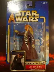 STAR WARS - ATTACK OF THE CLONES - JAR JAR BINKS GUNGAN SENATOR ACTION FIGURE