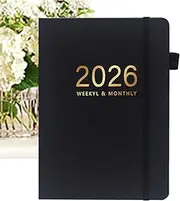 A5 Journal | 2026 Daily Journal 144 Sheets - Hardcover Notebook A5 Calendar for Travel College Graduation Home Business Workplace School Study Meeting