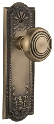 Nostalgic Warehouse MEADEC_SD_NK Vintage Art Deco Solid Brass