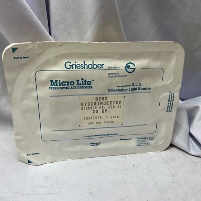 ▪️Rare New Sealed Grieshaber Micro Lite Light Source Visco Injector 630.19 20GA.