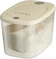 LeoLeoii Rice Storage Container Multifunctional Airtight Rice Dispenser Food-Safe Kitchen Sealed Rice Bins Pressed Rice Organizer Cereal Container Food Storage Container for Organizing Rice