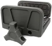 Shooting Saddle, Cradle, clamp Rest for Tripod primos Stick Rifle Carriage (Black)