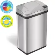 Best 4 Gallon Stainless Steel Automatic Bathroom Office Touchless Sensor Can