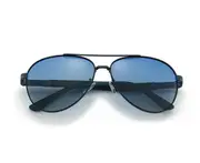 G01 Outdoor TAC UV400 Lens Black Frame Polarized Sunglasses Color Matching Big Frame Spring Glasses for Man-Blue Blue