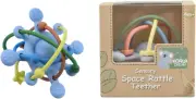 Koala Dream - CA3019A Silicone Sensory Space Rattle TEETHER Blue: Clutch Sens...