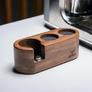 Walnut Espresso Tamping Station 54mm For Breville Espresso Machine Accessorie...