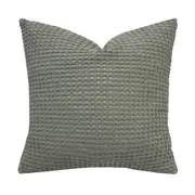 Bambury Decorative Endor Square Cushion Sage 45 x 45cm Cotton Woven Home Decor