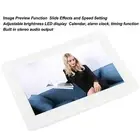 8In Hd Digital Picture Frame Led Display Electronic Photo Frame Clock Calend IDS