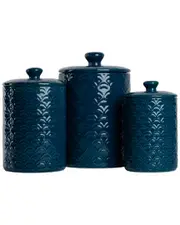 10 Strawberry Street Ocean 3pc Canister Set