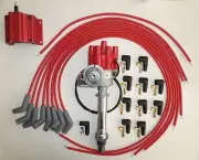 CHEVY 396 454 RED FEMALE Small Cap HEI Distributor + Coil + UNIVERSAL WIRES 45