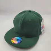 J & W Men's Snapback Baseball Cap Hat Green