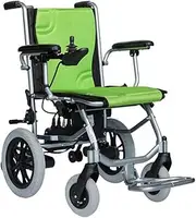 Folding Wheelchair Portable Electric Wheelchair Aluminum Lightweight Wheelchair Dual Control wheelchairs for The Elderly and Disabled