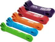 Pull up Assistance Bands - Set of 5 Resistance Heavy Duty Workout Exercise Stret